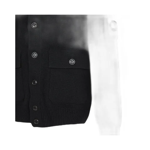 Button-Down Long-Sleeved Knitwear