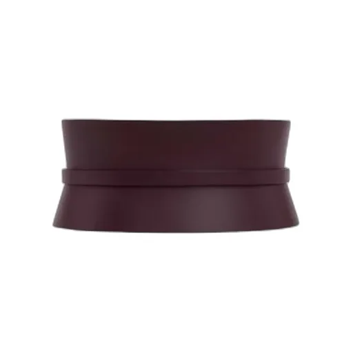 Calfskin Leather Wide Belt