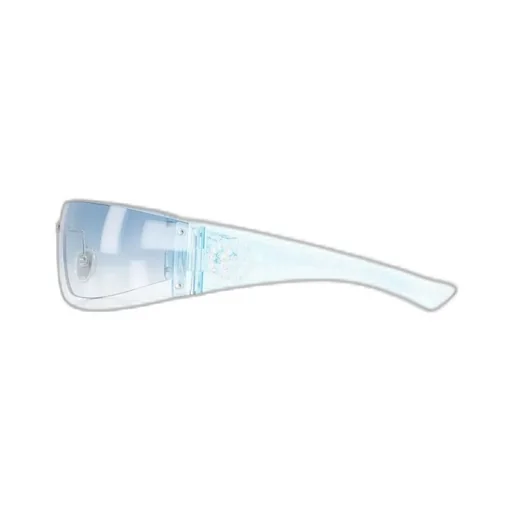 Crystal-Embellished Shield Sunglasses
