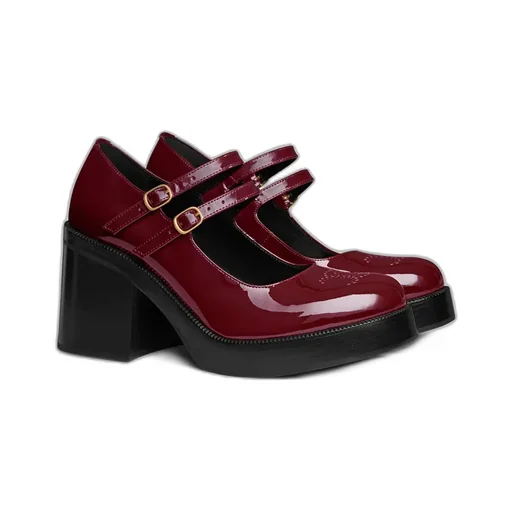 Celine Tess Babies In Patent Calfskin