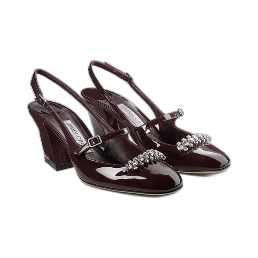 Jimmy Choo Belinda Embellished Round Toe Pumps