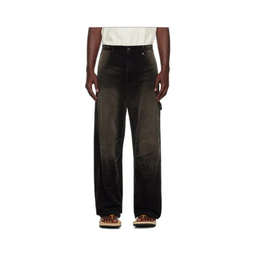 Corduroy Washed-Effect Carpenter Trousers