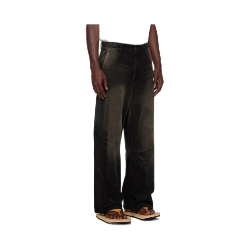 Corduroy Washed-Effect Carpenter Trousers