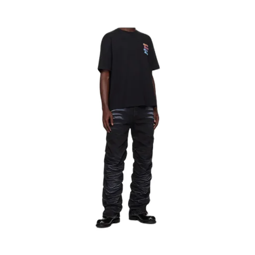 Denim Trousers With Belt Loops