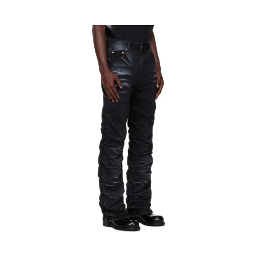 Denim Trousers With Belt Loops