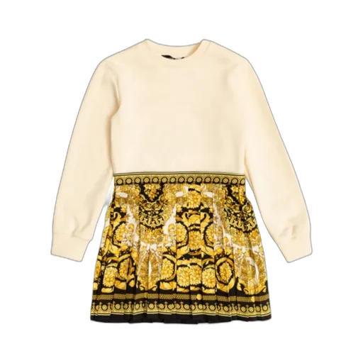 Barocco-Print Sweater Dress