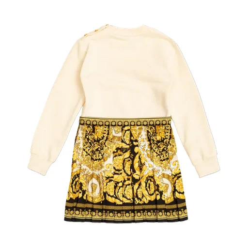 Barocco-Print Sweater Dress