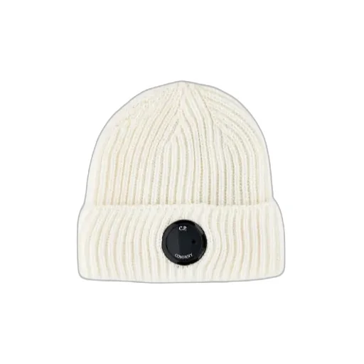 C.P. Company Logo Plaque Knit Beanie