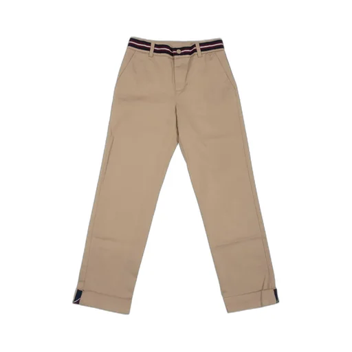 Elastic-Waistband Cuffed Trousers