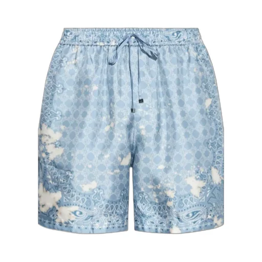Paisley-Print Drawstring Shorts