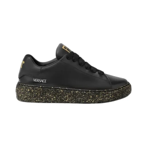Greca Logo-Detail Speckled Sole Sneakers