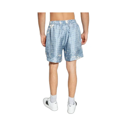 Paisley-Print Drawstring Shorts