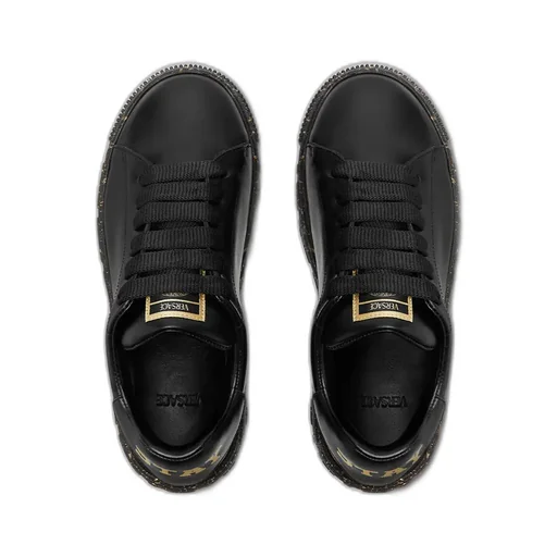 Greca Logo-Detail Speckled Sole Sneakers