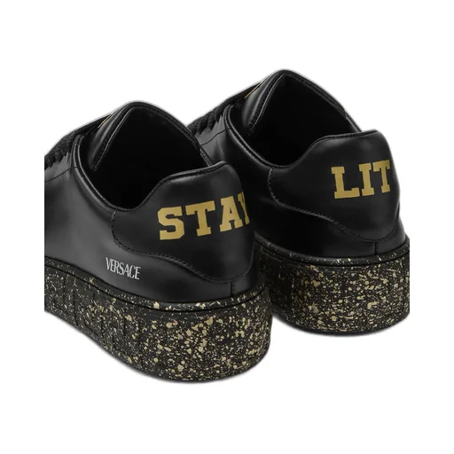 Greca Logo-Detail Speckled Sole Sneakers