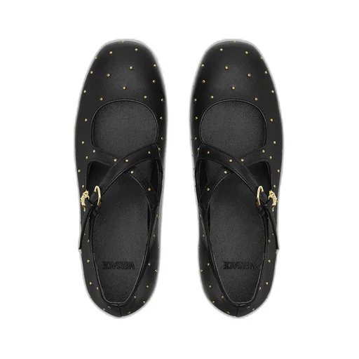 Medusa Studded Ballerinas