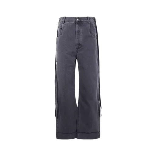 Wide-Leg Cotton Jeans