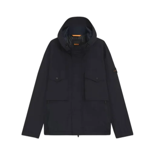 Logo-Patch Hooded Jacket