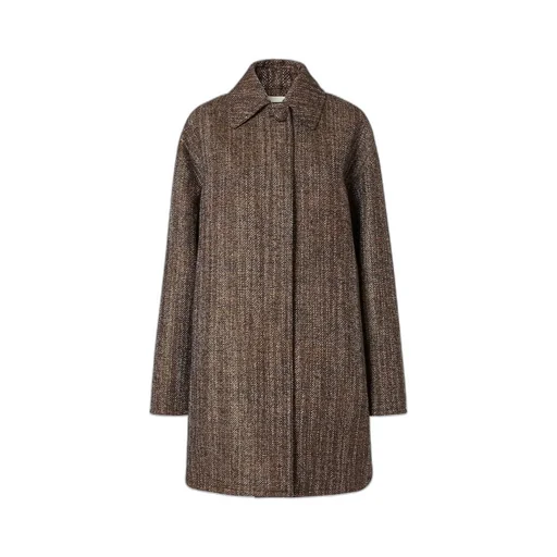 Beige Alpaca And Wool Parka