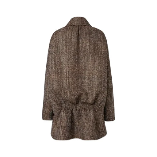 Beige Alpaca And Wool Parka