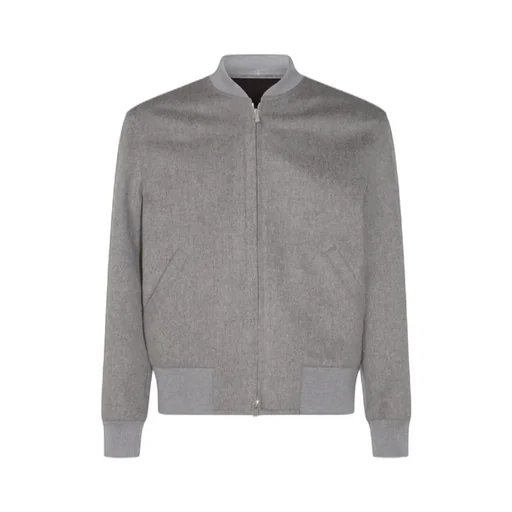 Brushed Wool Jacket In Pure Virgin Wool