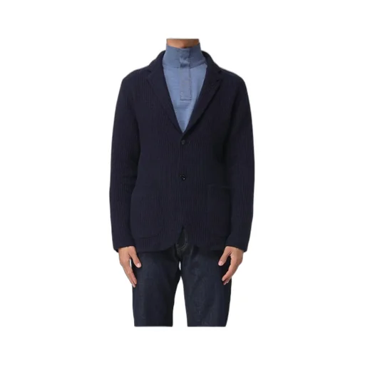 Striped Long-Sleeved Suit Jacket