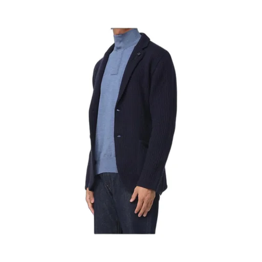Striped Long-Sleeved Suit Jacket
