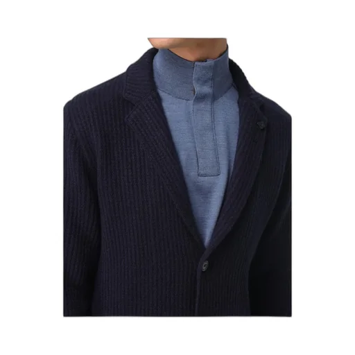 Striped Long-Sleeved Suit Jacket