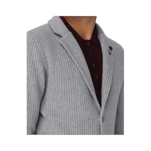 Long-Sleeved Collared Cardigan