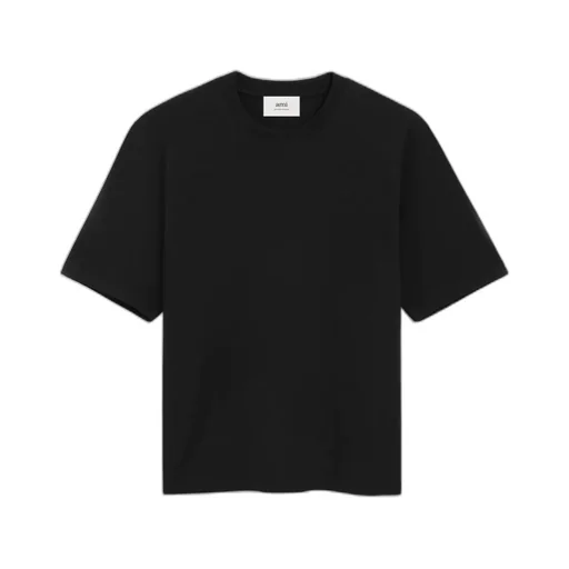 Black Cotton Ami De Coeur T-Shirt