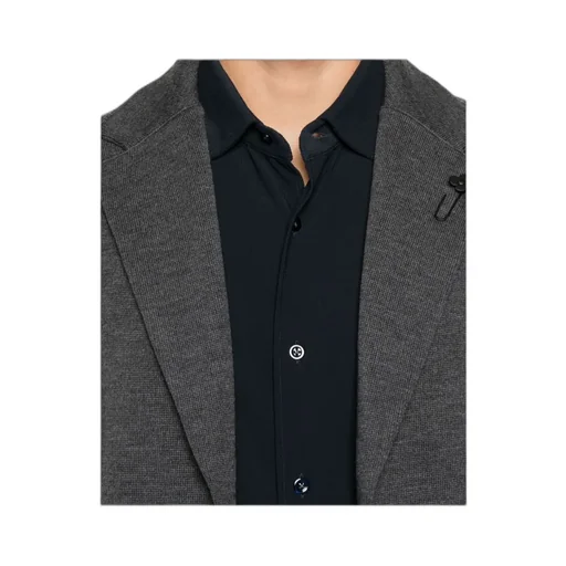Single-Breasted Knitted Blazer