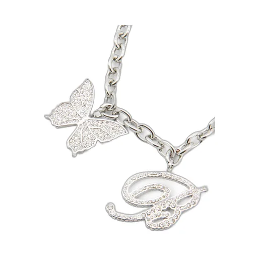 Butterfly Rose Charm Bracelet