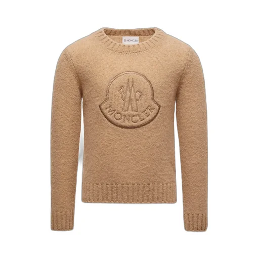Moncler Enfant Logo Patch Crewneck Jumper