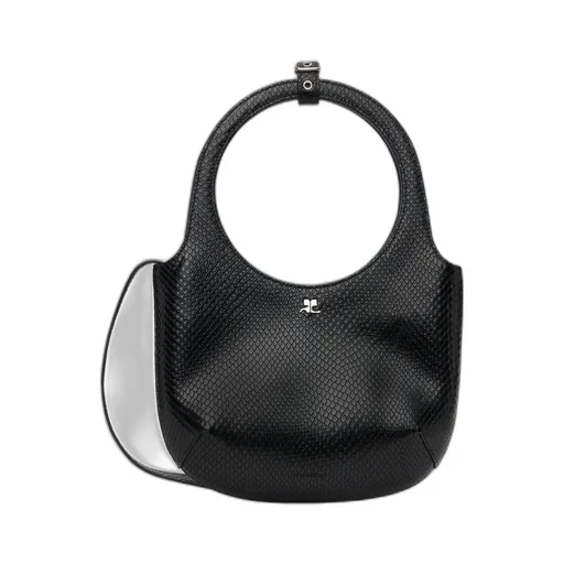 CourrÈGes Embossed Top Handle Handbag