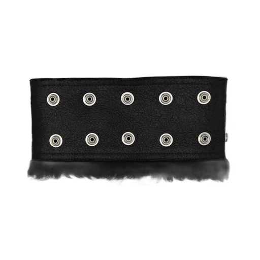 Black Concordians Shearling Neck Band