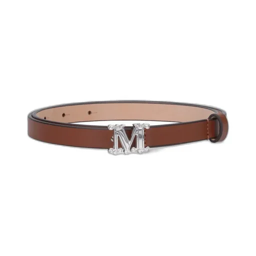 Max Mara Logo Plaque Buckled Belt