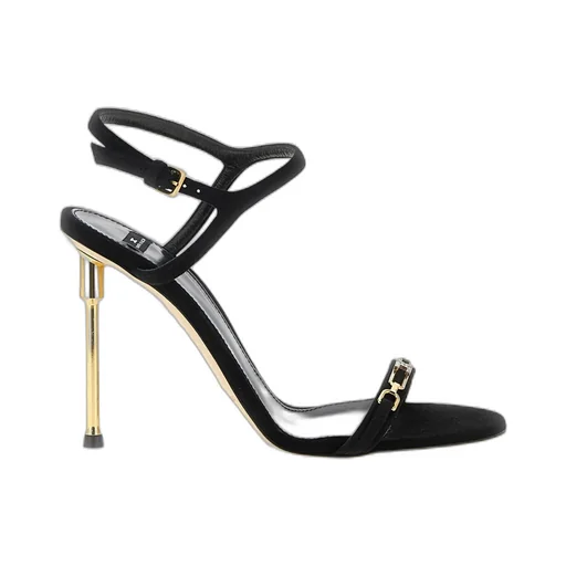 Elisabetta Franchi Sculpted Heel Sandals