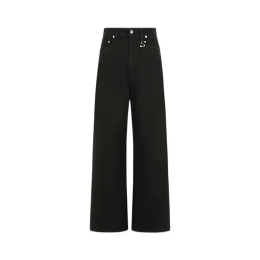 Sportmax Siamese Logo-Patch Wide-Leg Jeans