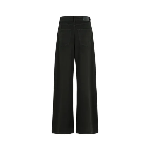 Sportmax Siamese Logo-Patch Wide-Leg Jeans