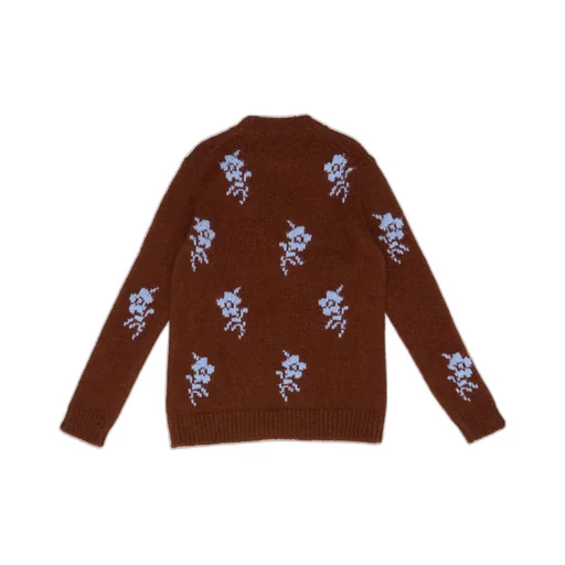 Floral-Jacquard Sweater