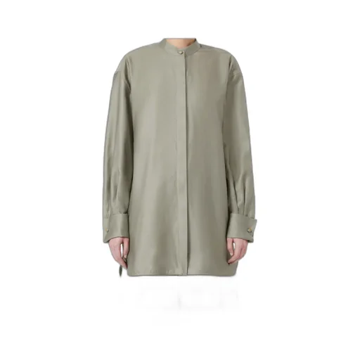 Max Mara Button Detailed Long-Sleeved Shirt