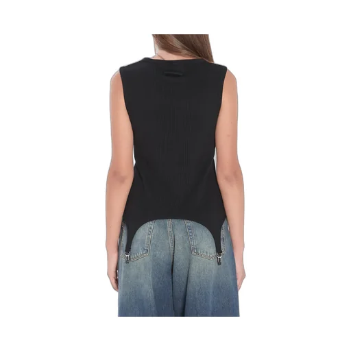 Ribbed Hook-Detail Top
