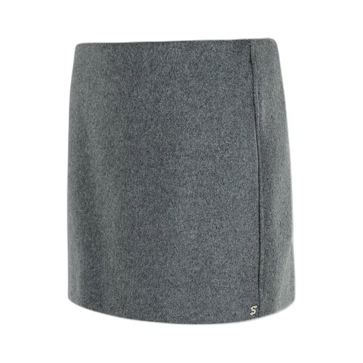 Darted Wool Skirt