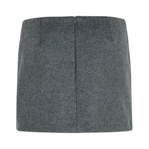 Darted Wool Skirt
