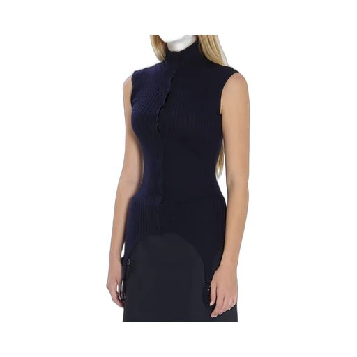 Jean Paul Gaultier High Neck Sleeveless Top