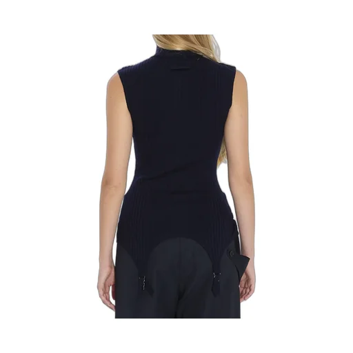 Jean Paul Gaultier High Neck Sleeveless Top