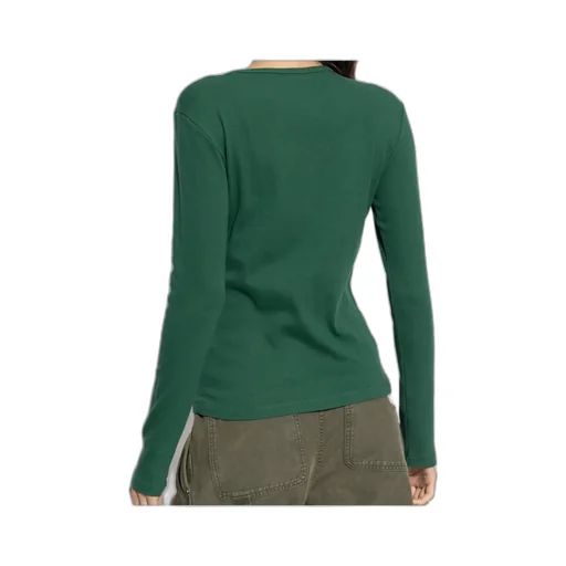 Logo-Embroidered Ribbed Top