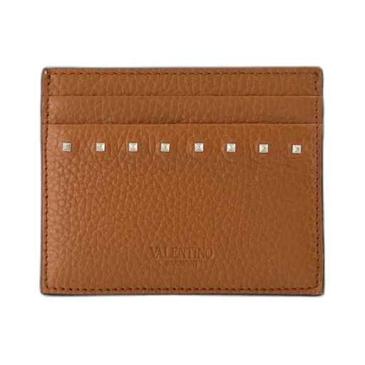 Valentino Garavani Rockstud Logo Debossed Cardholder