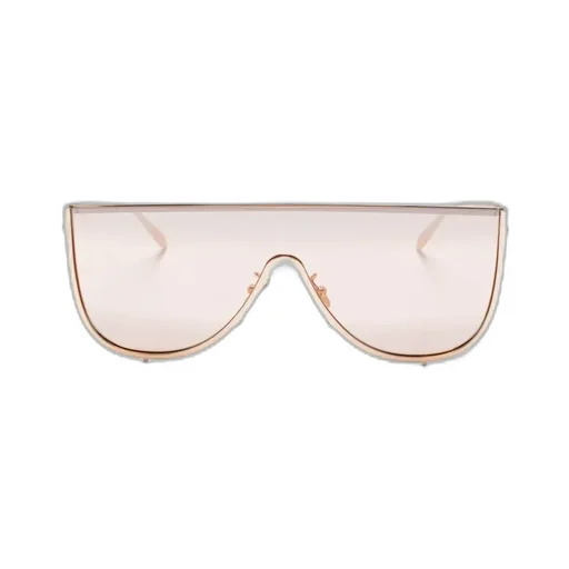 AlaÏA Shield-Frame Curved Tip Sunglasses