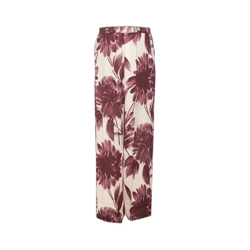 Twinset Floral Printed Wide Trousers
