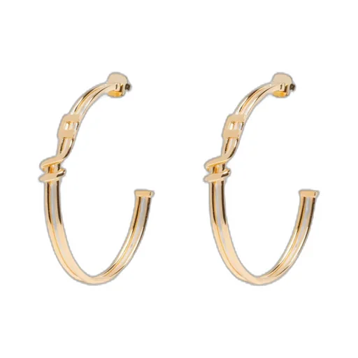 Logo Hoop Earrings
